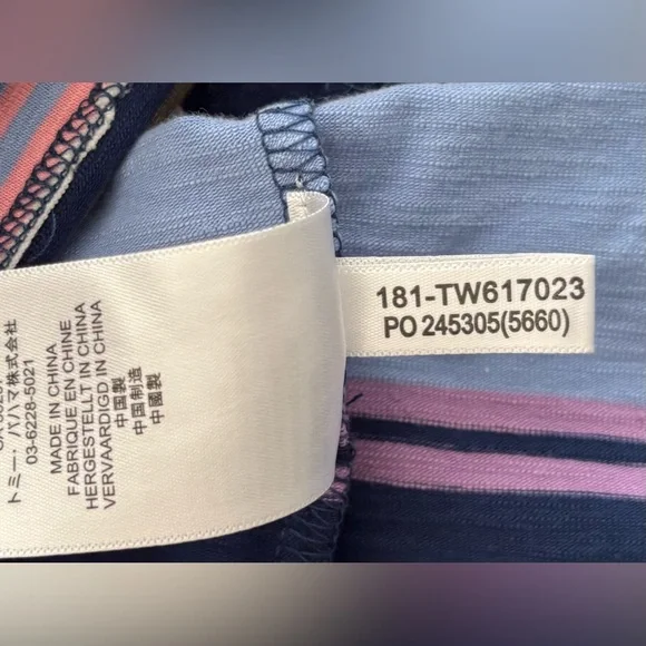 Tommy Bahama Shoreside Stripe T-shirt Dress NWOT Size L - Picture 8 of 9